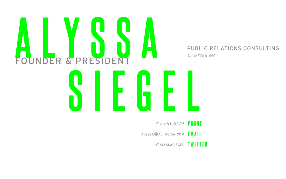 Alyssa Siegel | Founder & President of AJ Media Inc